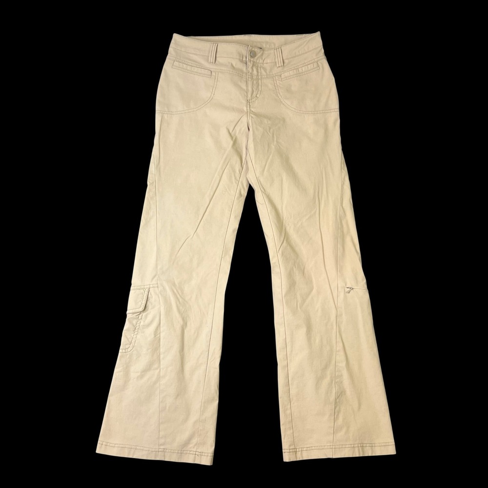 Athleta Dipper Pants Womens 8 Khaki Tan Cargo Hiking Utility Outdoor
